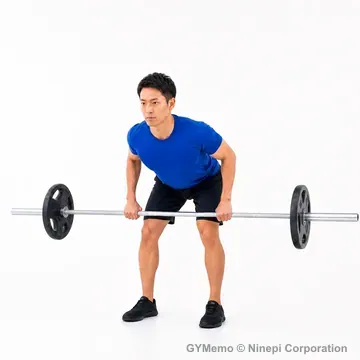 ベントオーバーロウの開始姿勢