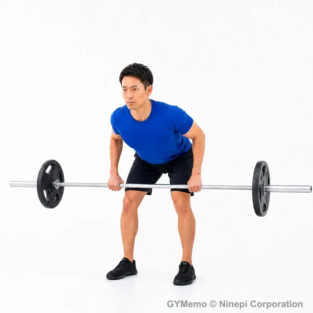 ベントオーバーロウの開始姿勢