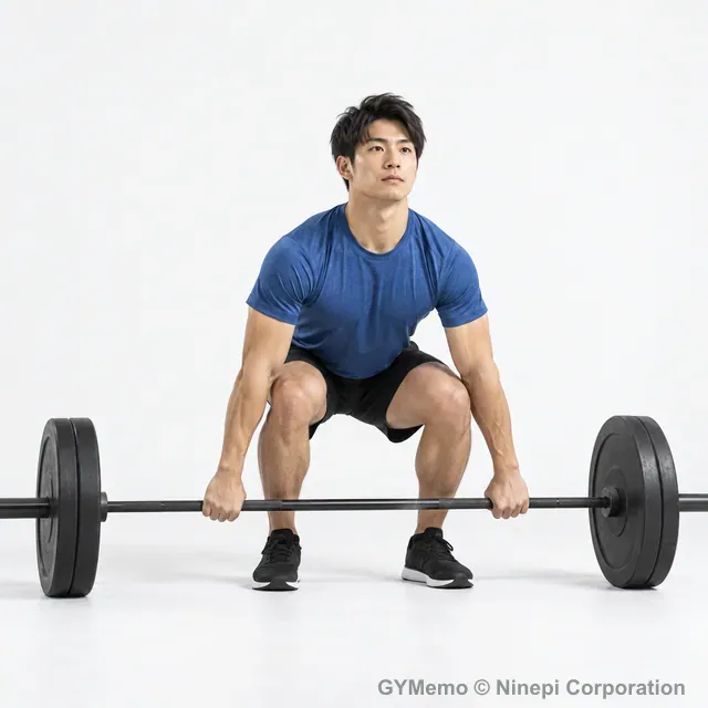 クリーンデッドリフトの開始姿勢