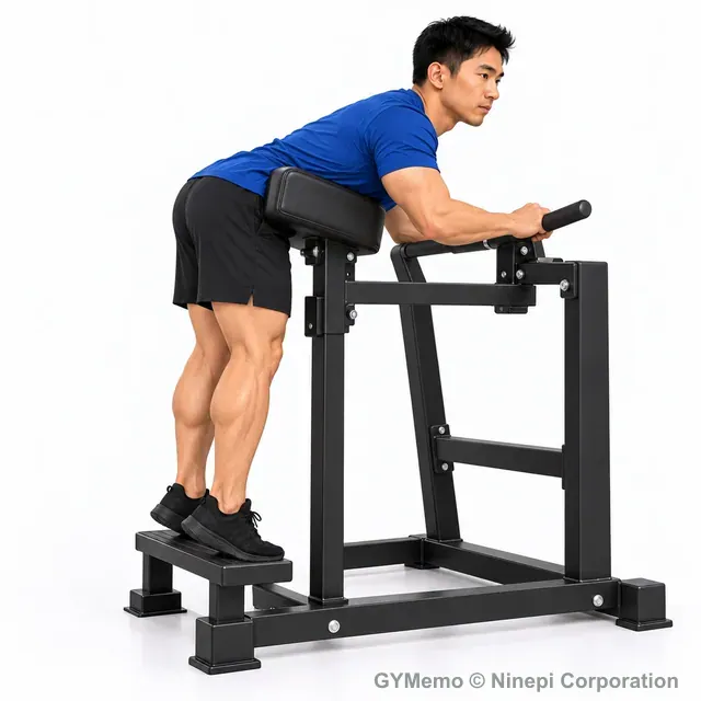 ドンキーカーフレイズの開始姿勢