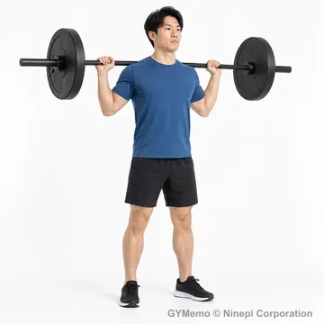 ハーフスクワットの開始姿勢