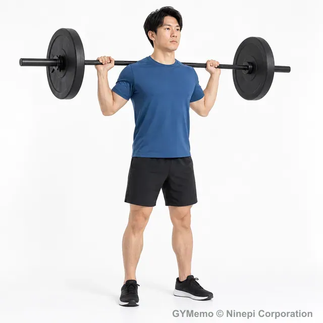 ハーフスクワットの開始姿勢