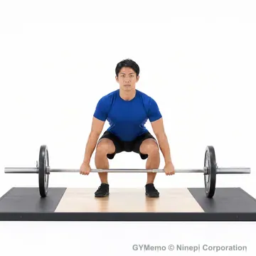 パワークリーンの開始姿勢
