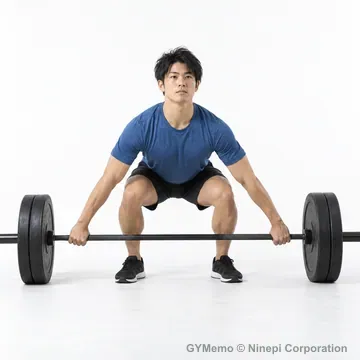 スナッチグリップ・デッドリフトの開始姿勢